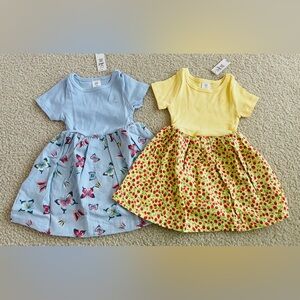 Bundle NWT Baby Gap Short Sleeve Skater Dress Toddler Girls 2T